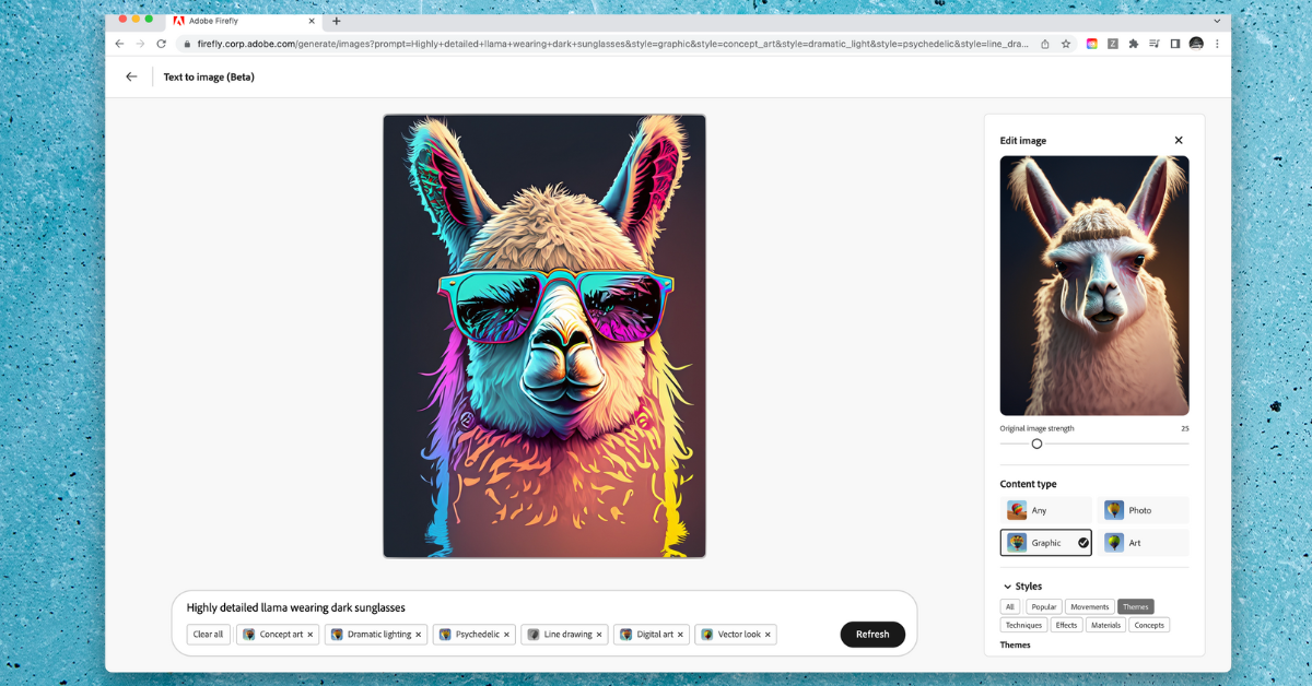 AI generated llama